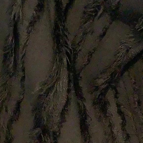 NWT A NEW DAY Black Fringe Whimsical Whimsigoth Evening Glam Jacket/Shrug OSFM - Picture 3 of 7